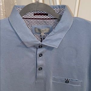 NEW Men’s Ted Baker Short Sleeve Polo LT Blue